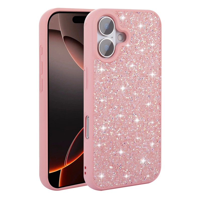 Apple iPhone 16 Plus Case Bright Stone Design Zore Diamond Cover - 9