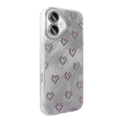 Apple iPhone 16 Plus Case Camera Protection Figured Zore Ponti Silicone Cover - 10