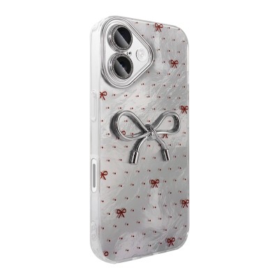 Apple iPhone 16 Plus Case Camera Protection Figured Zore Ponti Silicone Cover - 12