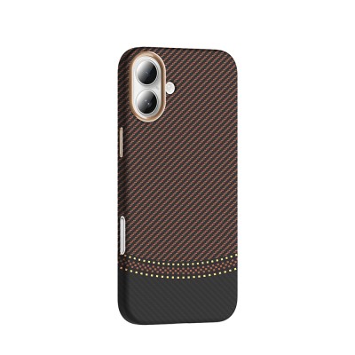 Apple iPhone 16 Plus Case Magsafe Charging Feature Carbon Fiber Look Zore Gros Cover - 8
