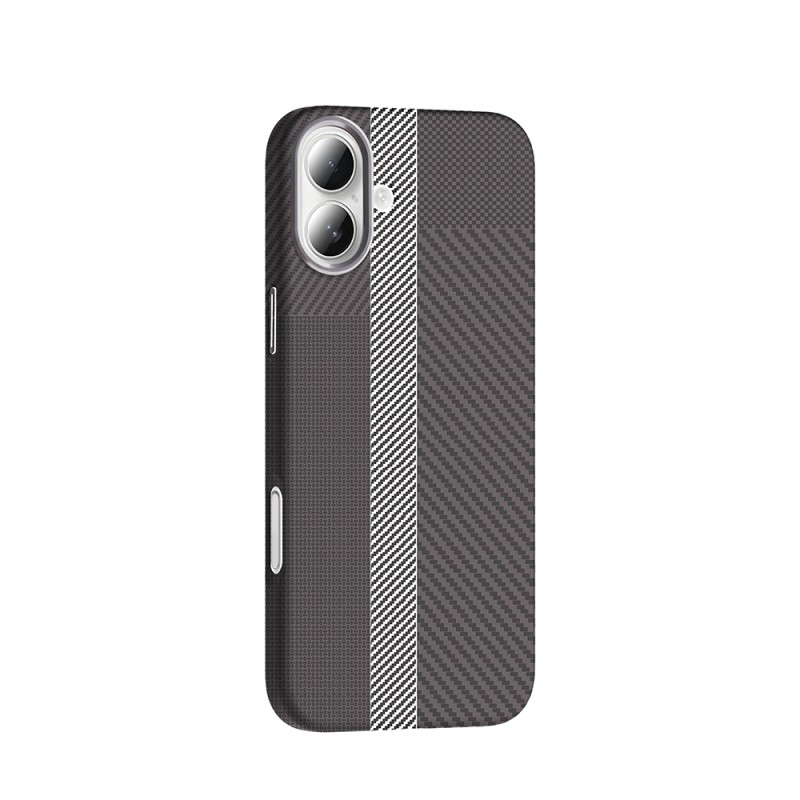 Apple iPhone 16 Plus Case Magsafe Charging Feature Carbon Fiber Look Zore Gros Cover - 18