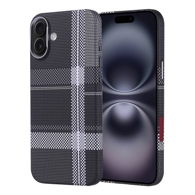 Apple iPhone 16 Plus Case Magsafe Charging Feature Carbon Fiber Look Zore Nekst Cover - 3