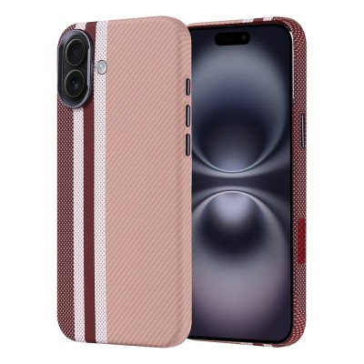 Apple iPhone 16 Plus Case Magsafe Charging Feature Carbon Fiber Look Zore Nekst Cover - 5
