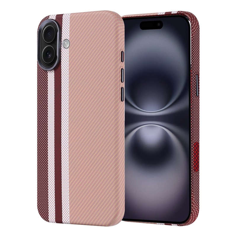 Apple iPhone 16 Plus Case Magsafe Charging Feature Carbon Fiber Look Zore Nekst Cover - 5