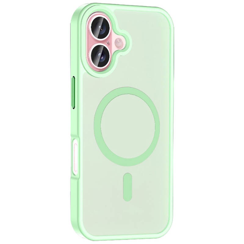 Apple iPhone 16 Plus Case Magsafe Charging Featured Matte Back Surface Zore Sio Cover - 16