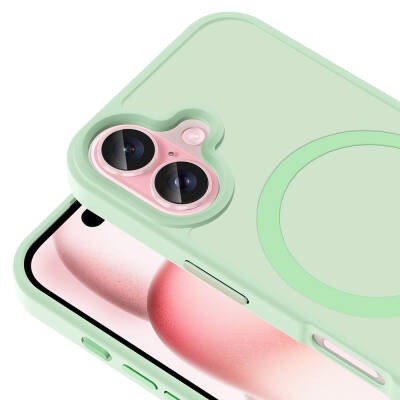 Apple iPhone 16 Plus Case Magsafe Charging Featured Matte Back Surface Zore Sio Cover - 27