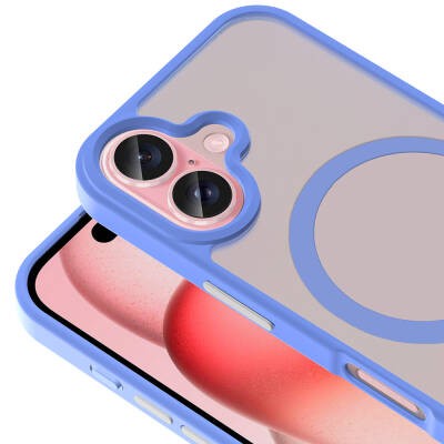 Apple iPhone 16 Plus Case Magsafe Charging Featured Matte Back Surface Zore Sio Cover - 34