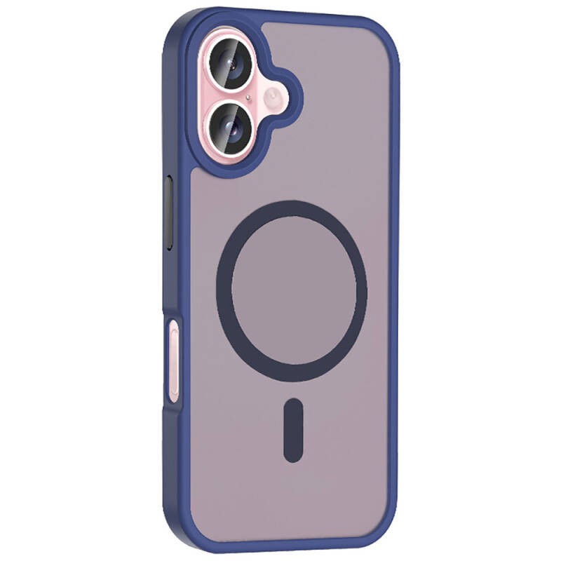 Apple iPhone 16 Plus Case Magsafe Charging Featured Matte Back Surface Zore Sio Cover - 19
