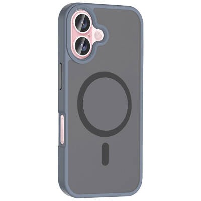 Apple iPhone 16 Plus Case Magsafe Charging Featured Matte Back Surface Zore Sio Cover - 22