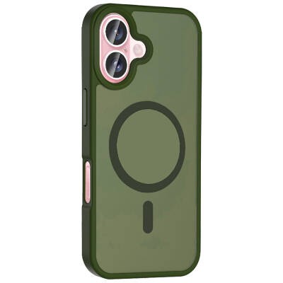 Apple iPhone 16 Plus Case Magsafe Charging Featured Matte Back Surface Zore Sio Cover - 17