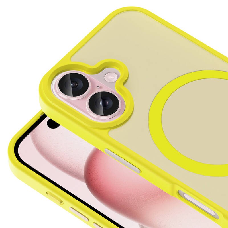 Apple iPhone 16 Plus Case Magsafe Charging Featured Matte Back Surface Zore Sio Cover - 29
