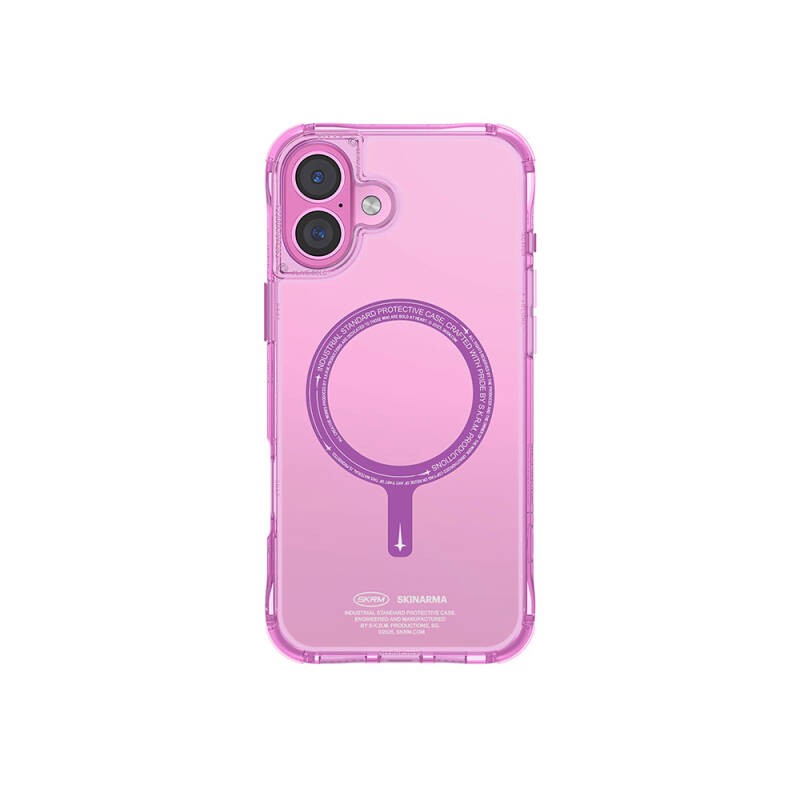 Apple iPhone 16 Plus Case Magsafe Charging Featured Transparent Airbag Design Skinarma Saido Cover - 7