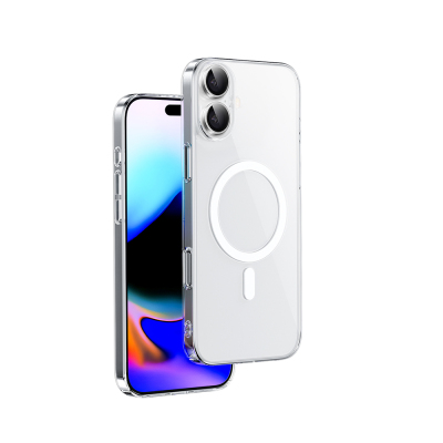 Apple iPhone 16 Plus Case Magsafe Charging Featured Wiwu YXK-207 Invisible Pro Hard PC Cover - Wiwu