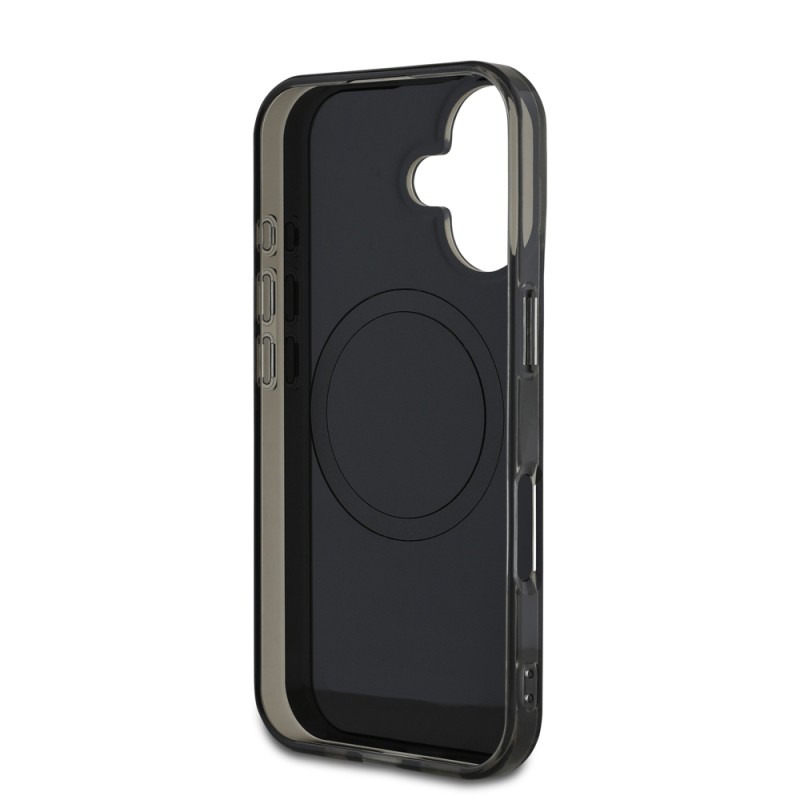 Apple iPhone 16 Plus Case Mercedes Benz Original Licensed Magsafe Charging Feature Double Layer Parallel Line Patterned Cover  - 8