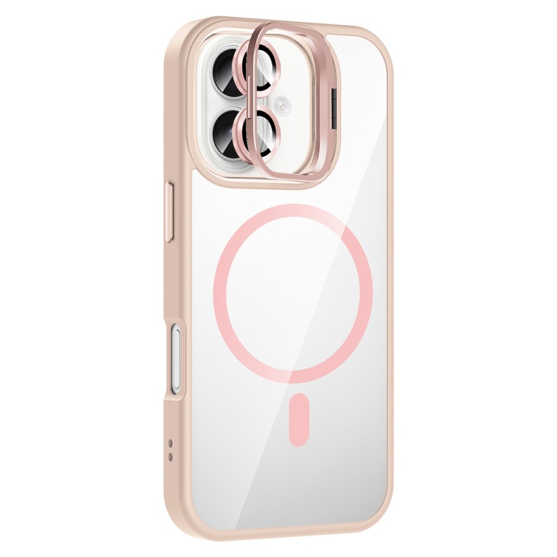 Apple iPhone 16 Plus Case Stand and Camera Lens Gift M-Safe Charging Feature Zore Etro Cover - 14