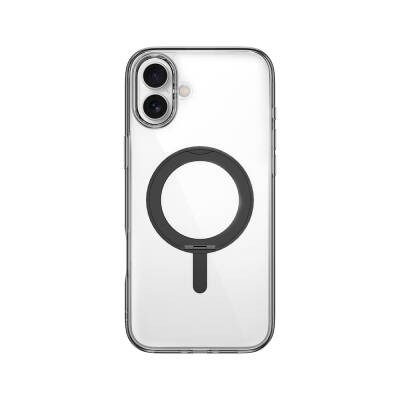 Apple iPhone 16 Plus Case Wiwu MCC-201 iShield Ultra Series Magsafe Charging Featured Crystal Hard PC Stand Cover  - 7