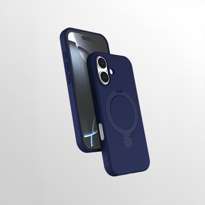 Apple iPhone 16 Plus Case Zore Samara Cover M-safe Charging Stand - 6