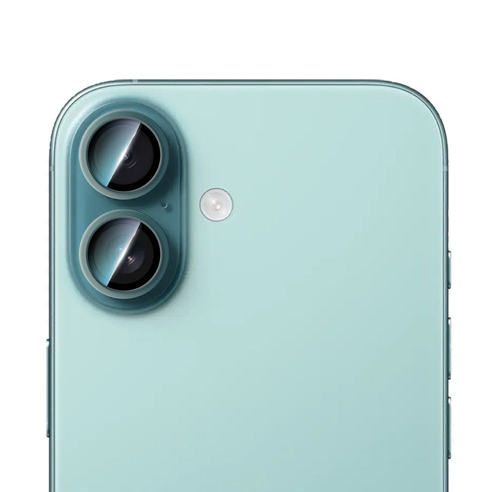 Apple iPhone 16 Plus CaseWorld Alloy Serisi Oleofobik Anti Reflective Kamera Lens Koruyucu - Yeşil