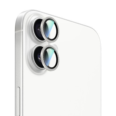 Apple iPhone 16 Plus CaseWorld Alloy Sparkling Diamond Series Stone Lens Protector - 4