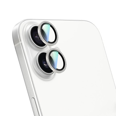 Apple iPhone 16 Plus CaseWorld Alloy Sparkling Diamond Series Stone Lens Protector - 5