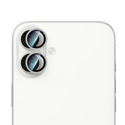 Apple iPhone 16 Plus CaseWorld Alloy Sparkling Diamond Serisi Taşlı Lens Koruyucu - 3