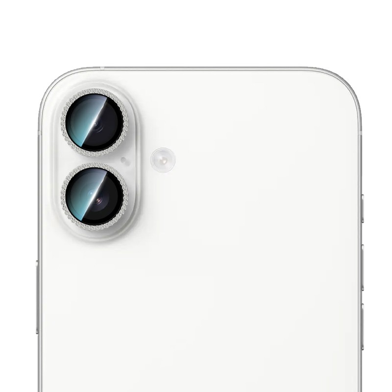 Apple iPhone 16 Plus CaseWorld Alloy Sparkling Diamond Serisi Taşlı Lens Koruyucu - 1