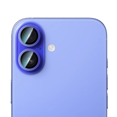Apple iPhone 16 Plus CaseWorld Alloy Two-Color Series Lens Protector - 3