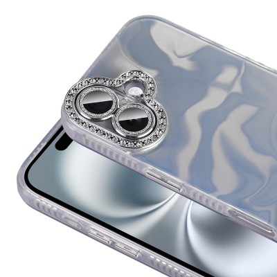 Apple iPhone 16 Plus Kılıf Airbagli Parlak Taş Detay Tasarımlı Zore Esila Kapak - 5