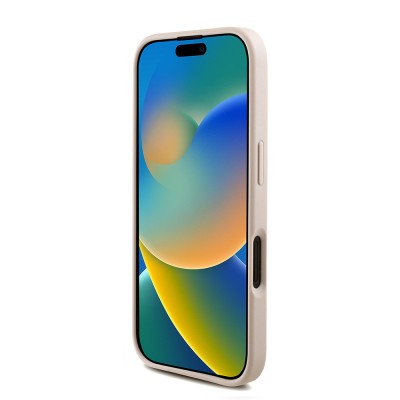 Apple iPhone 16 Plus Kılıf Guess Orjinal Lisanslı PU Deri Bilek Askı İpli Metal Büyük 4G ve Yazı Logolu Kapak - 8