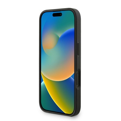 Apple iPhone 16 Plus Kılıf Guess Orjinal Lisanslı PU Deri Bilek Askı İpli Metal Büyük 4G ve Yazı Logolu Kapak - 15