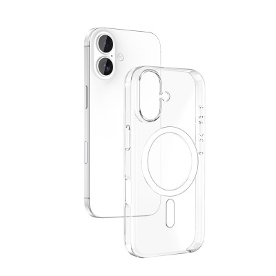 Apple iPhone 16 Plus Kılıf IC Çipli Zore Wireless Şarj Özellikli Şeffaf Orjin Kapak - 5