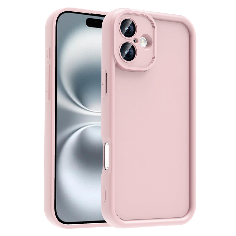 iPhone 16 Plus Kılıf Kamera Korumalı NXXA Ananas Kapak - Pembe