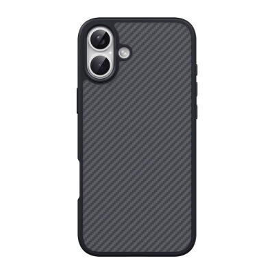 Apple iPhone 16 Plus Kılıf M-safe Şarj Özellikli Karbon Fiber Tasarımlı Zore Elnino Kapak - 3