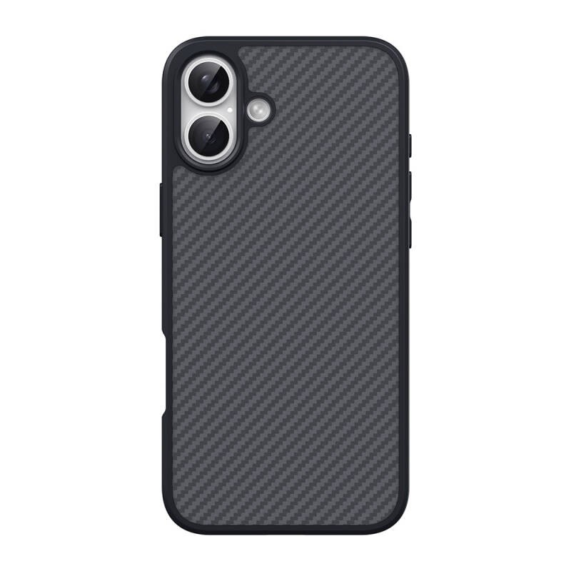 Apple iPhone 16 Plus Kılıf M-safe Şarj Özellikli Karbon Fiber Tasarımlı Zore Elnino Kapak - 3