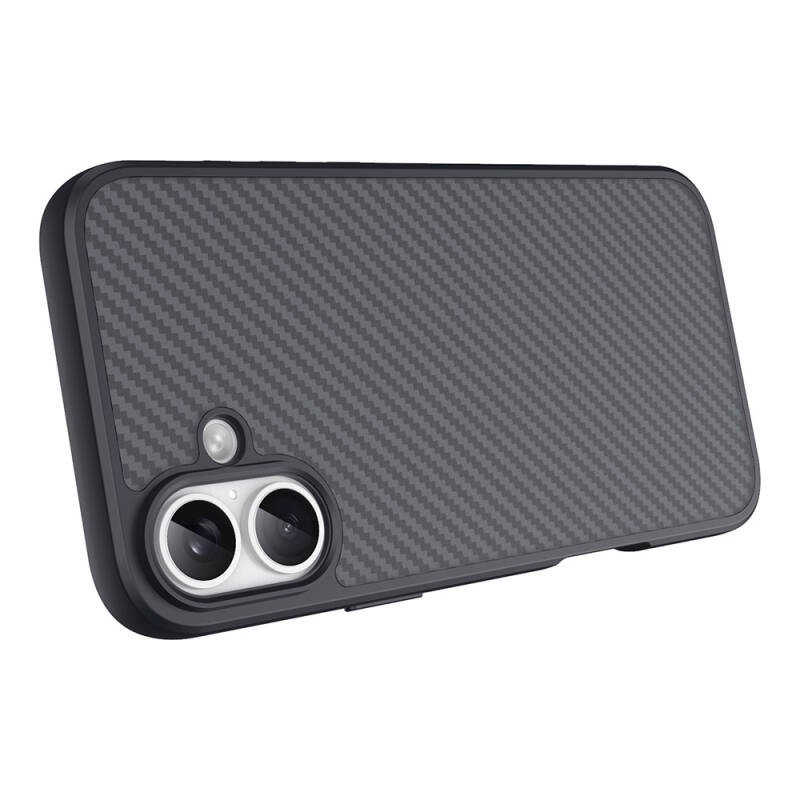 Apple iPhone 16 Plus Kılıf M-safe Şarj Özellikli Karbon Fiber Tasarımlı Zore Elnino Kapak - 7