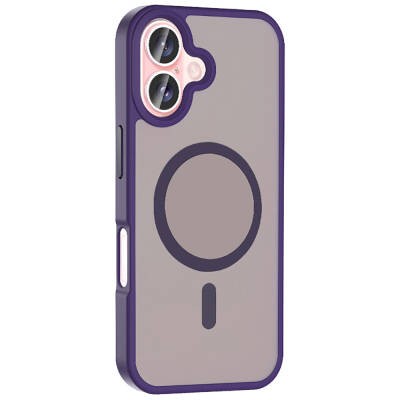 Apple iPhone 16 Plus Kılıf M-safe Şarj Özellikli Mat Arka Yüzey Zore Sio Kapak - 14