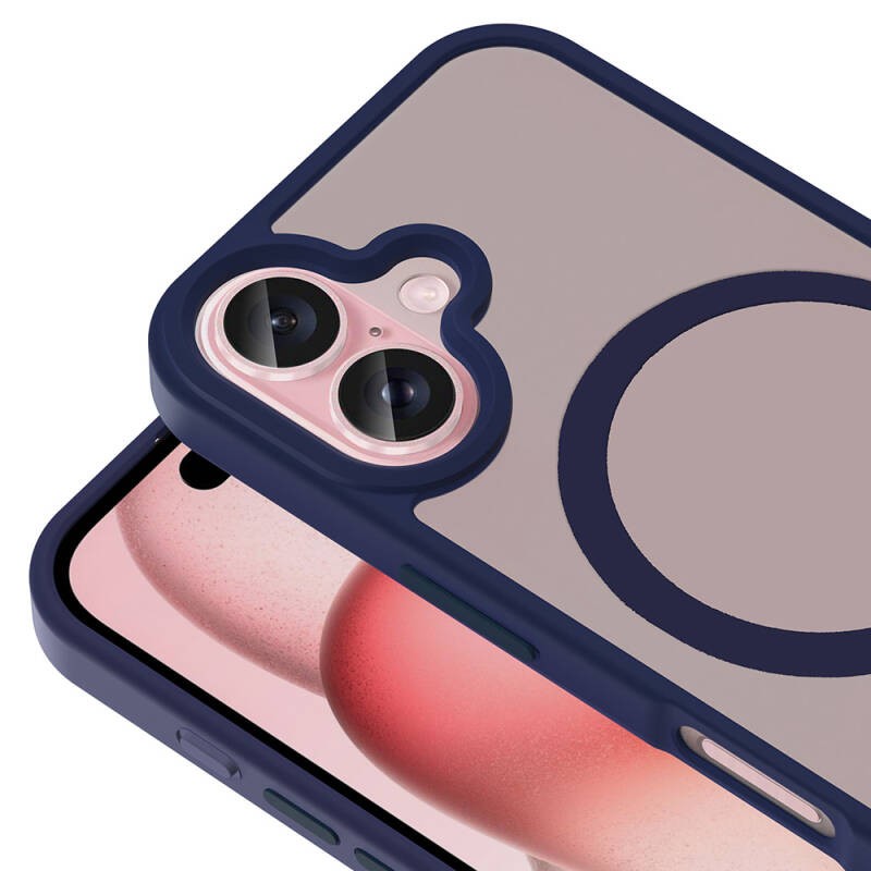 Apple iPhone 16 Plus Kılıf M-safe Şarj Özellikli Mat Arka Yüzey Zore Sio Kapak - 30