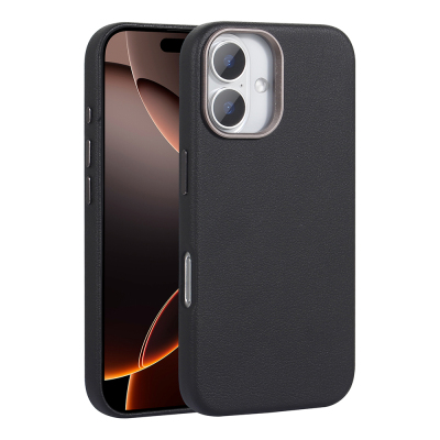 Apple iPhone 16 Plus Kılıf M-safe Şarj Özellikli PU Deri Zore Adora Kapak - Zore