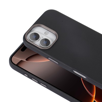 Apple iPhone 16 Plus Kılıf M-safe Şarj Özellikli PU Deri Zore Adora Kapak - 5