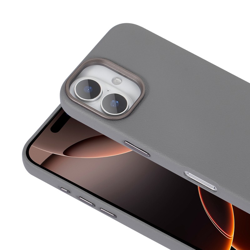 Apple iPhone 16 Plus Kılıf M-safe Şarj Özellikli PU Deri Zore Adora Kapak - 8