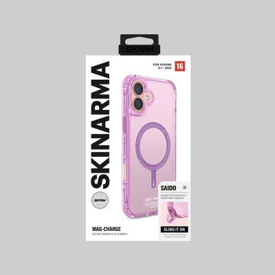 Apple iPhone 16 Plus Kılıf M-safe Şarj Özellikli Şeffaf Airbag Tasarımlı Skinarma Saido Kapak - 10