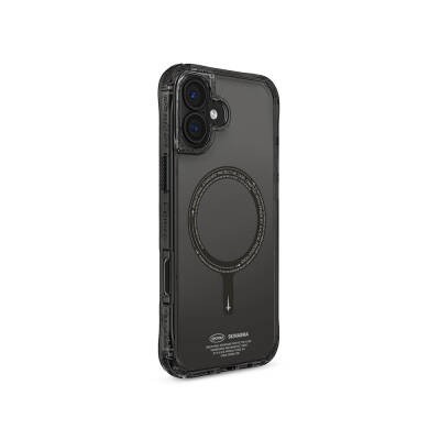 Apple iPhone 16 Plus Kılıf M-safe Şarj Özellikli Şeffaf Airbag Tasarımlı Skinarma Saido Kapak - 14