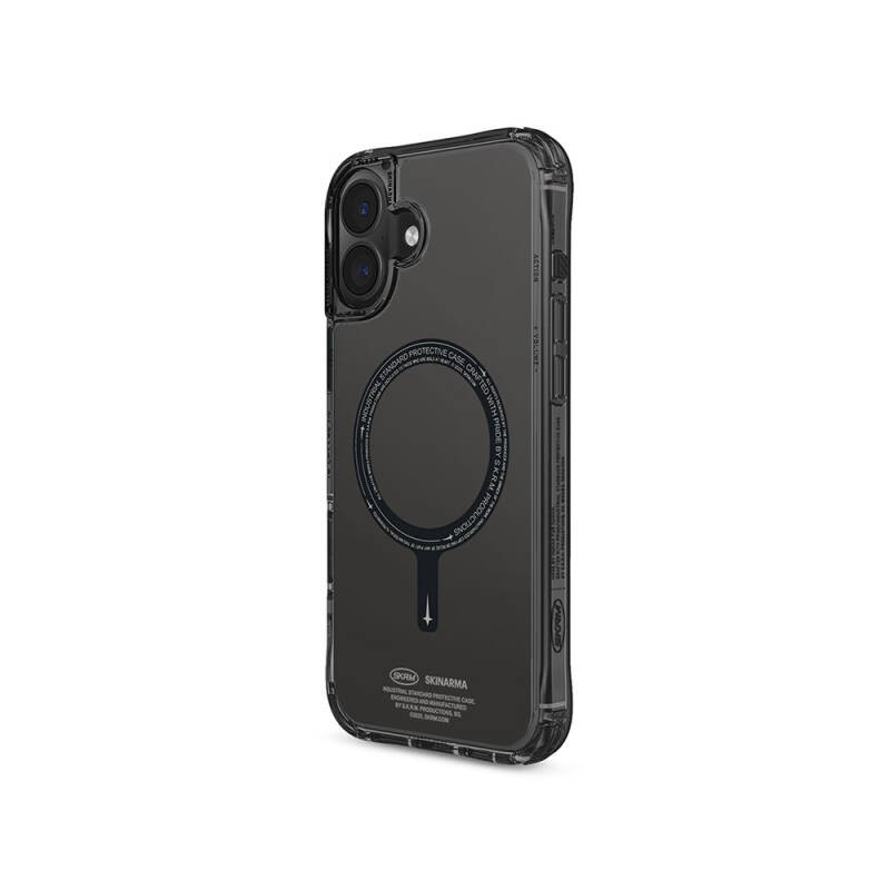 Apple iPhone 16 Plus Kılıf M-safe Şarj Özellikli Şeffaf Airbag Tasarımlı Skinarma Saido Kapak - 11