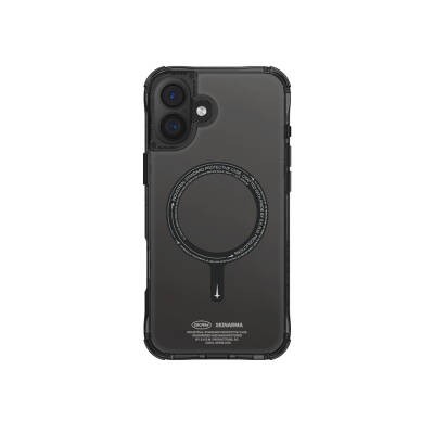 Apple iPhone 16 Plus Kılıf M-safe Şarj Özellikli Şeffaf Airbag Tasarımlı Skinarma Saido Kapak - 12
