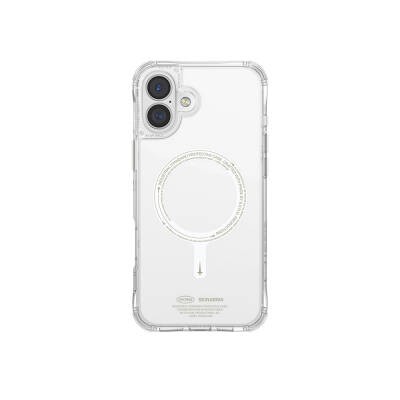 Apple iPhone 16 Plus Kılıf M-safe Şarj Özellikli Şeffaf Airbag Tasarımlı Skinarma Saido Nightglow Kapak - 2