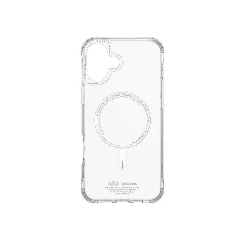 Apple iPhone 16 Plus Kılıf M-safe Şarj Özellikli Şeffaf Airbag Tasarımlı Skinarma Saido Nightglow Kapak - 3