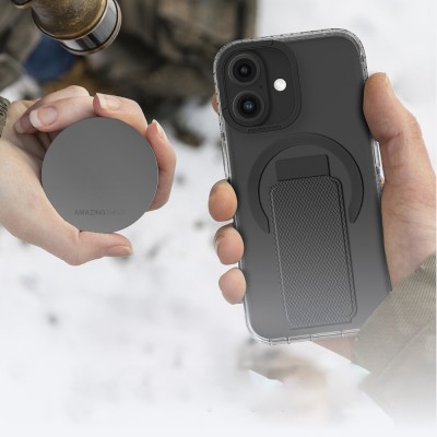 Apple iPhone 16 Plus Kılıf M-safe Şarj Özellikli Standlı Amazingthing Titan Pro Plus Kapak - 10