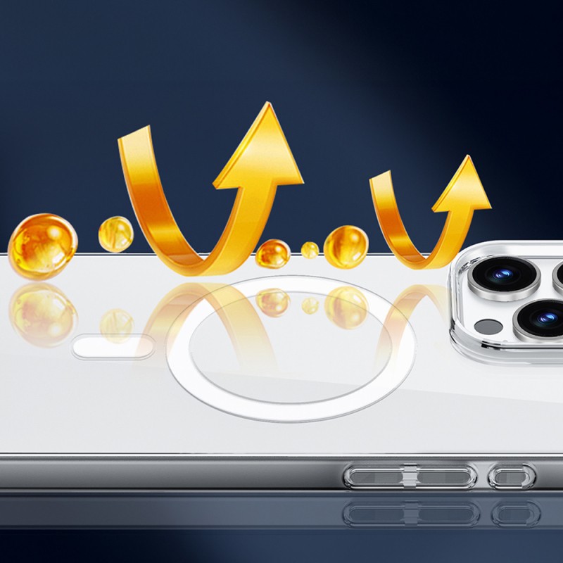 Apple iPhone 16 Plus Kılıf M-safe Şarj Özellikli Wiwu YXK-207 Invisible Pro Sert PC Kapak - 6
