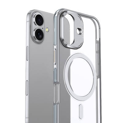 Apple iPhone 16 Plus Kılıf M-safe Şarj Özellikli Wlons Standlı Efsane Kapak - Wlons