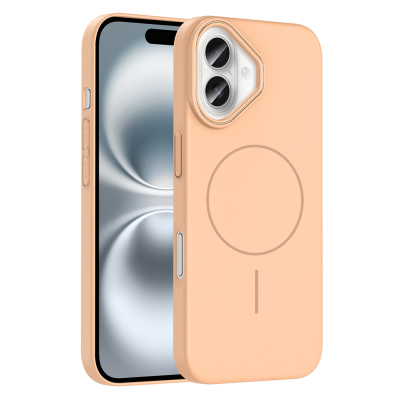 Apple iPhone 16 Plus Kılıf M-safe Şarj Özellikli Zore Ruby Sert Kapak - Zore